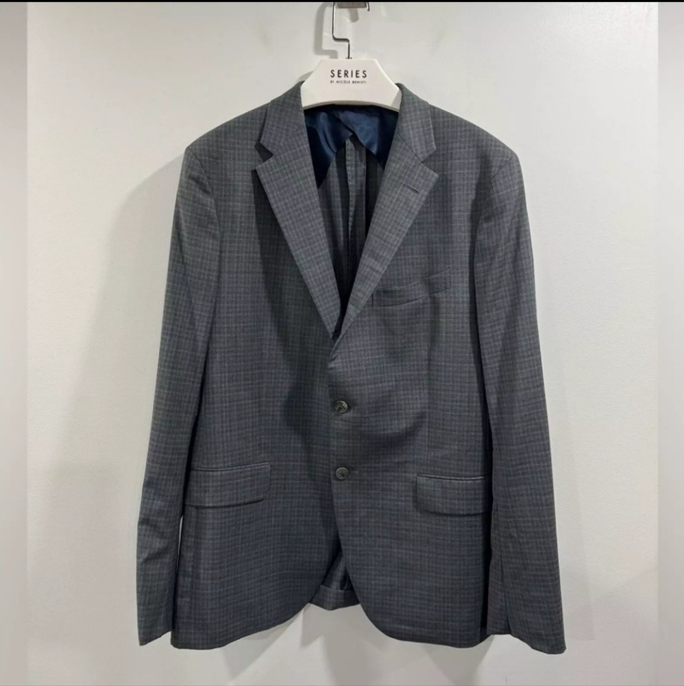 Boglioli Milano Men Wool Blazer IT 54R (US 44R)